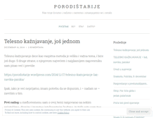 Tablet Screenshot of porodistarije.wordpress.com