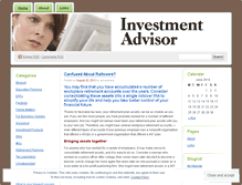 Tablet Screenshot of investmentadvisor.wordpress.com