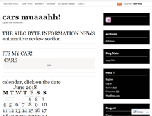Tablet Screenshot of itsmycar.wordpress.com