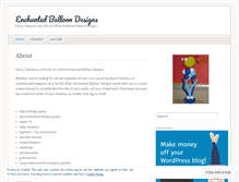 Tablet Screenshot of enchantedballoondesigns.wordpress.com