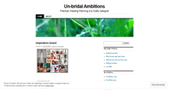 Desktop Screenshot of brideinblue.wordpress.com