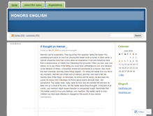 Tablet Screenshot of jordanhonorsenglish.wordpress.com