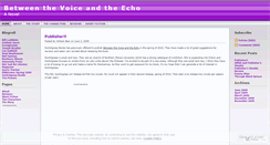 Desktop Screenshot of echovoice.wordpress.com
