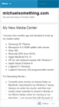 Mobile Screenshot of michaelsomething.wordpress.com