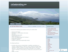 Tablet Screenshot of michaelsomething.wordpress.com