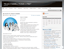Tablet Screenshot of caminhoevida.wordpress.com