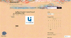 Desktop Screenshot of dakedo87.wordpress.com