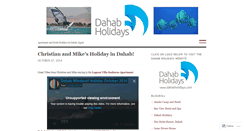 Desktop Screenshot of dahabholidays.wordpress.com