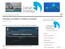 Tablet Screenshot of dahabholidays.wordpress.com