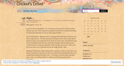 Desktop Screenshot of cricketsdrivel.wordpress.com