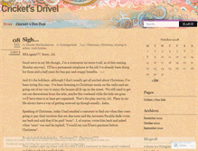 Tablet Screenshot of cricketsdrivel.wordpress.com