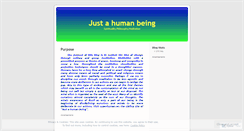 Desktop Screenshot of justahumanbeing.wordpress.com