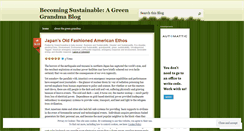 Desktop Screenshot of greengrandma.wordpress.com