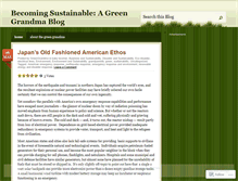Tablet Screenshot of greengrandma.wordpress.com