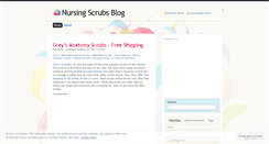 Desktop Screenshot of nursingscrubsblog.wordpress.com