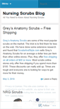 Mobile Screenshot of nursingscrubsblog.wordpress.com