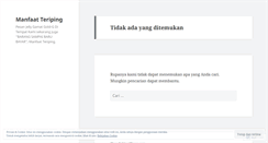 Desktop Screenshot of manfaatteriping.wordpress.com