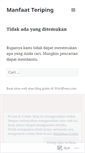 Mobile Screenshot of manfaatteriping.wordpress.com