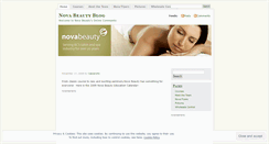 Desktop Screenshot of novabeauty.wordpress.com