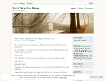 Tablet Screenshot of lovetips4all.wordpress.com