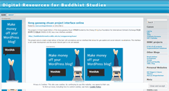 Desktop Screenshot of digitalresourcesforbuddhiststudies.wordpress.com