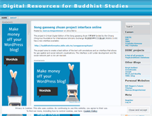 Tablet Screenshot of digitalresourcesforbuddhiststudies.wordpress.com