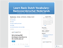 Tablet Screenshot of basicdutch.wordpress.com