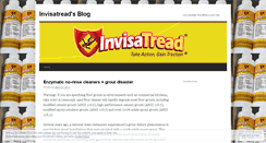 Desktop Screenshot of invisatread.wordpress.com