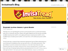 Tablet Screenshot of invisatread.wordpress.com