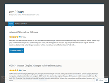 Tablet Screenshot of omlinux.wordpress.com