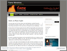 Tablet Screenshot of flameministries.wordpress.com