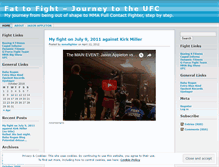 Tablet Screenshot of mmafighter.wordpress.com