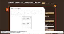 Desktop Screenshot of frenchimmersionparentresources.wordpress.com