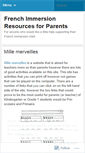 Mobile Screenshot of frenchimmersionparentresources.wordpress.com