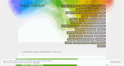 Desktop Screenshot of indiatracker.wordpress.com