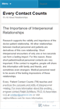 Mobile Screenshot of everycontactcounts.wordpress.com
