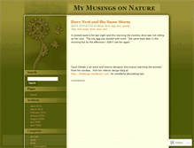 Tablet Screenshot of naturemusings.wordpress.com