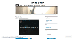 Desktop Screenshot of girlsofmay.wordpress.com