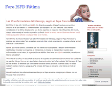 Tablet Screenshot of isfdnsfatima.wordpress.com
