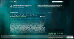 Desktop Screenshot of onehundredthirtyseven.wordpress.com