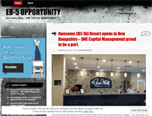 Tablet Screenshot of eb5opportunity.wordpress.com