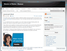Tablet Screenshot of mastersofmatter.wordpress.com