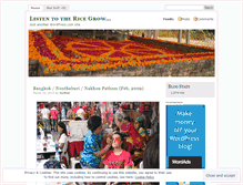 Tablet Screenshot of listentothericegrow.wordpress.com