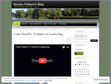 Tablet Screenshot of nicolaspolham.wordpress.com