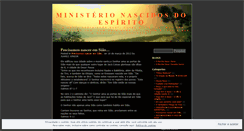Desktop Screenshot of ministerionascidosdoespirito1.wordpress.com