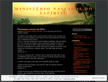 Tablet Screenshot of ministerionascidosdoespirito1.wordpress.com