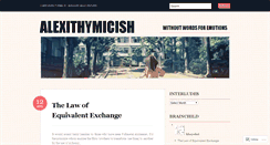 Desktop Screenshot of alexithymicish.wordpress.com