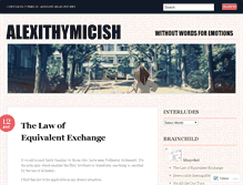 Tablet Screenshot of alexithymicish.wordpress.com