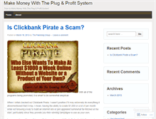 Tablet Screenshot of plugandprofit101.wordpress.com