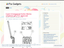 Tablet Screenshot of ftagadgets.wordpress.com